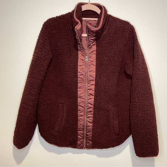 Abercrombie & Fitch Jackets & Blazers - abercrombie and fitch sherpa full zip jacket size medium